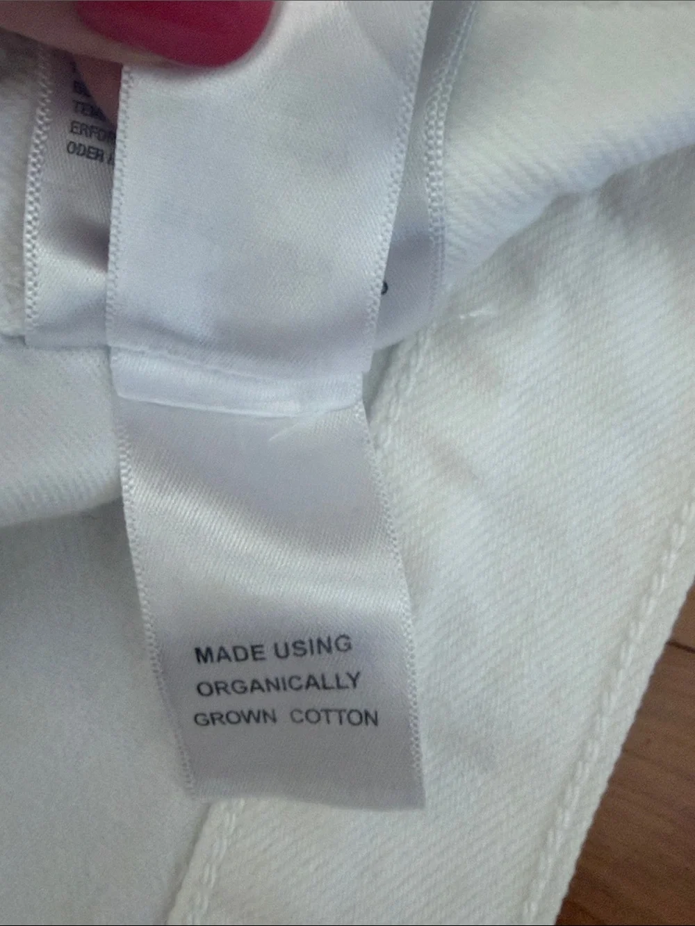 Agolde White High-Rise criss cross Denim Jeans